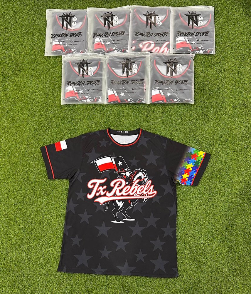 TX Rebels custom uniforms